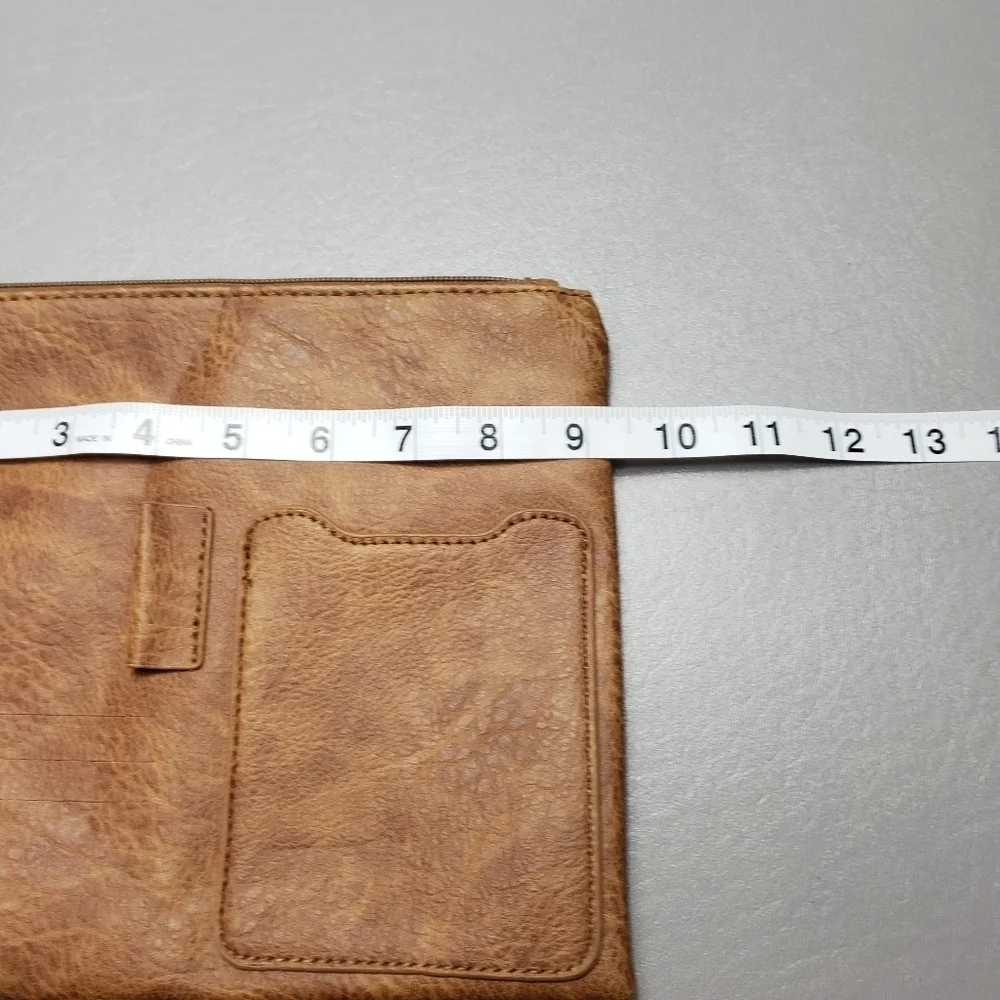 Carson faux leather brown small bag